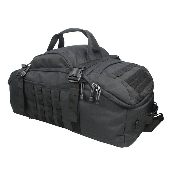 NNEOBA Tactical Molle Sport Travel Duffel Bag Black