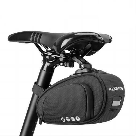 NNEOBA Rainproof Shockproof Bike Saddle Seatpost Bag Black