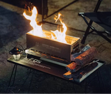 NNEOBA Foldable Secondary-Burn Camping Stove Silver