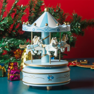 NNEOBA Enchanting Christmas Carousel Octave Music Box Ornament