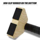 NNEOBA 50cm Wooden Push-Up Bars Beech Wood Brown