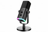 NNEOBA  USB/XLR Dynamic Microphone RGB Control Headphone Jack