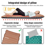 NNEOBA Ultralight Self-Inflating Sleeping Pad 10cm Thick Camping Air Mattress Khaki