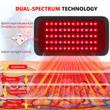 NNEOBA 60-LED Red Infrared Light Therapy Belt Black