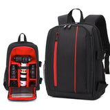 NNEOBA Multi-functional Waterproof Camera Backpack Red