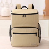NNEOBA Cooler Backpack Outdoor with PEVA Lining Khaki