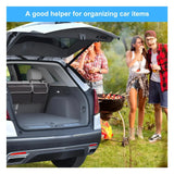 NNEOBA 2-in-1 Car Trunk & Backseat Organizer High-Capacity Oxford Storage Bag Black