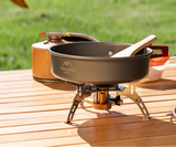 NNEOBA Camping Gas Stove with Electronic Ignition Silver