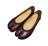 Women's Split-Toe Leather Mules