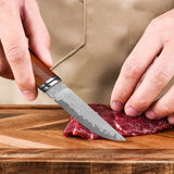 NNEOBA Hand-Forged Butcher Boning Knife Brown