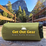 NNEOBA All-Season Lightweight Camping Blanket Green