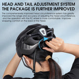 NNEOBA Ultralight Cycling Helmet with Magnetic Goggles LED Taillight Titanium