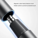 NNEOBA Rechargeable Electric Nose Hair Trimmer Portable Painless Clipper Black