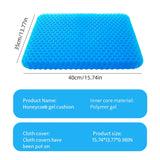 NNEOBA 3D Honeycomb Gel Seat Cushion Breathable Cooling Pad Blue