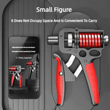 NNEOBA Adjustable Hand Grip Strengthener – 5–165KG Forearm Trainer with Steel Spring