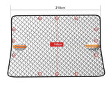 NNEOBA Magnetic Car Windshield Cover Winter Snow And Ice Guard Silver