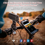 NNEOBA 5K Action Camera with LED Light 64GB Included Black
