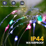 Solar Lights for Outdoor Garden 60/200/420LED Dandelion Lighting Stake Solar Firework Light for Christmas Halloween Lawn Decor
