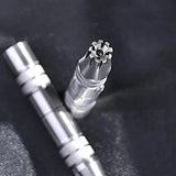 NNEOBA Smooth And Clean Stainless Steel Manual Nose Hair Trimmer for Men Silver