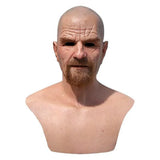 Bald Old Man Latex Cosplay Mask