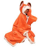 NNEOBA Cartoon Fox Wearable Blanket Cloak