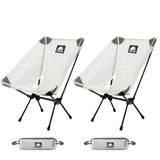 NNEOBA 2pcs Outdoor Moon Chairs White