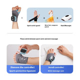 NNEOBA Electric Heating Wrist Massager with 9-Gear Grey