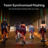 NNEOBA Smart Matrix Bike Tail Light Custom LED Patterns Red