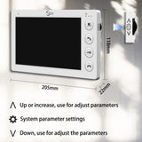 NNEOBA 3-Unit Video Intercom Doorbell System with RFID Unlock
