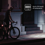NNEOBA GPS-Compatible Rechargeable Bike Headlight Black