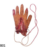 Halloween Horror Hanging Pendant Fake Dead Mouse Bat Broken Hand Feet Halloween Party Home Haunted House Scary Decoration Props