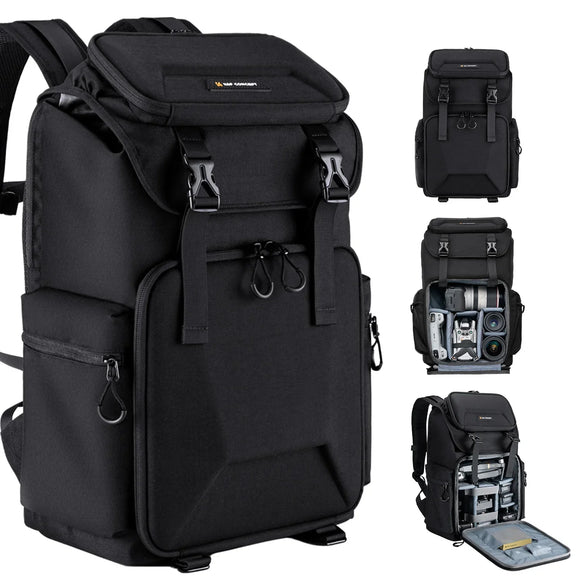 NNEOBA 25L Professional Camera Backpack Black