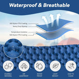 NNEOBA Double Inflatable Camping Waterproof Air Mat Blue
