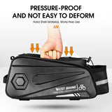 NNEOBA 8.6L Hard Shell Waterproof Bicycle Trunk Bag Black