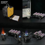 NNEOBA Butane Gas Canister Shifter Adapte Camping Stove Refill Saver Converter Black