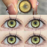 2-Piece Koi Fish Legend Colored Contact Lenses – Yellow Anime-Style