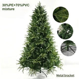 PE+PVC Artificial Christmas Tree with LED Lights