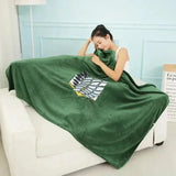 NNEOBA Anime Scout Cloak Flannel Blanket