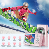 NNEOBA Digital Camera with Autofocus Pink