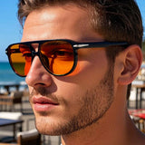 Retro Double Bridge Pilot Sunglasses UV400