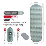 NNEOBA Inflatable Camping Sleeping Pad Waterproof Blue