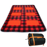 USB Heated Camping Sleeping Pad with 6 Heating Zones
