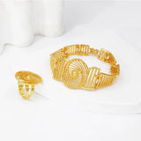 NNEOBA Gold Plated Bridal Jewelry Set for Women