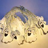 Halloween LED String Lights 1.5M – Pumpkin, Ghost & Spider Web Hanging Lantern Decoration for Home & Outdoor Party Décor