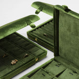 Large Velvet Jewelry Storage Case – Display Organizer for Rings, Earrings, Pendants & Accessories