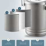 NNEOBA Camping Stainless Steel Cookware Pot