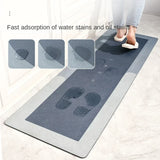 NNEOBA Luxury Diatom Mud Soft Rug - 50X160cm (Blue Grey)