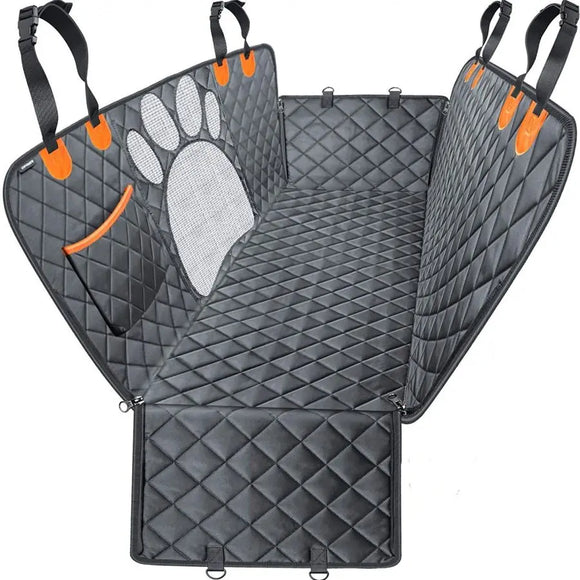NNEOBA Car Seat Cover for Back Seat Hammock Style with Mesh Window Grey