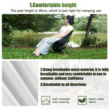 NNEOBA 2pcs Outdoor Folding Moon Chairs Black