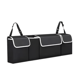NNEOBA Car Back Seat Organizer Oxford Polyester Hanging Storage Bag Black